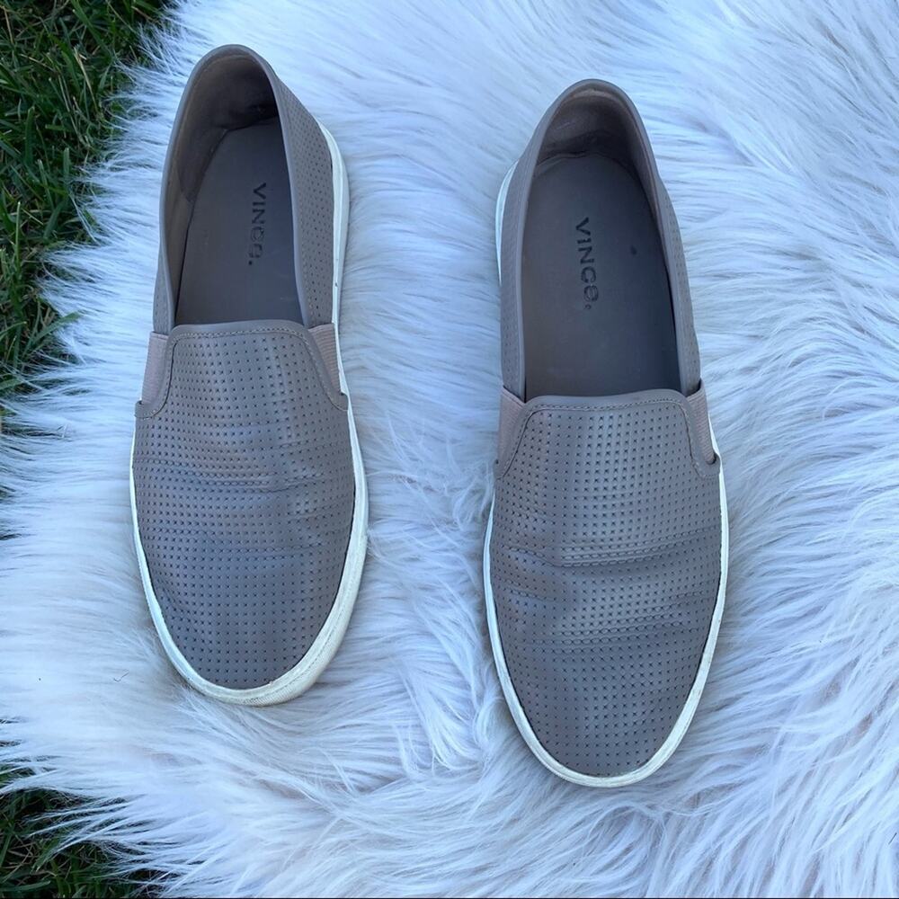 Vince perforated eyelet flat loafers 7